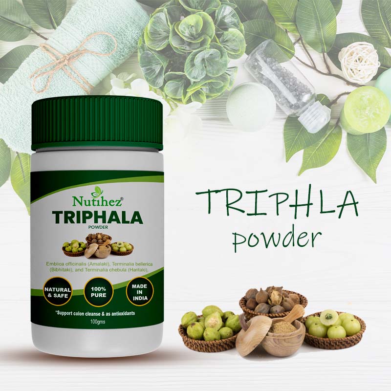 Nutihez Triphala Powder – Three-Fruit Herbal Blend - Image 2